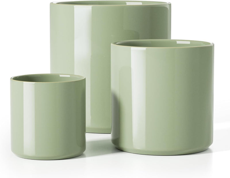 15+20+25CM Plant Pots Set Ceramic Planters