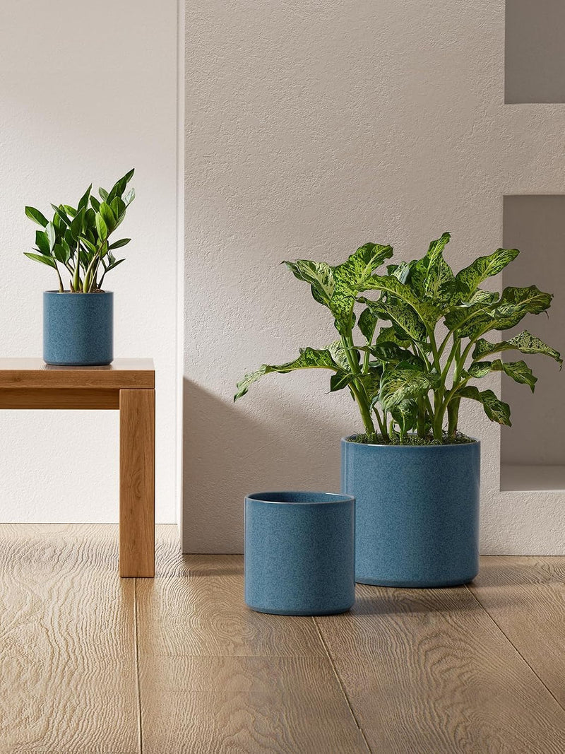 15+20+25CM Plant Pots Set Ceramic Planters