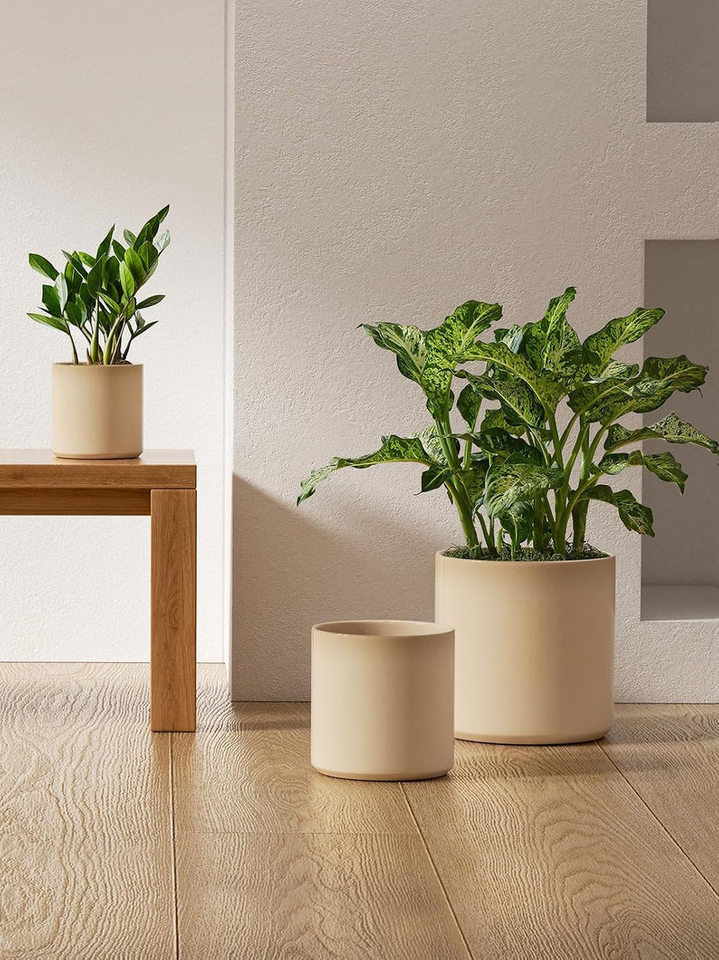 15+20+25CM Plant Pots Set Ceramic Planters