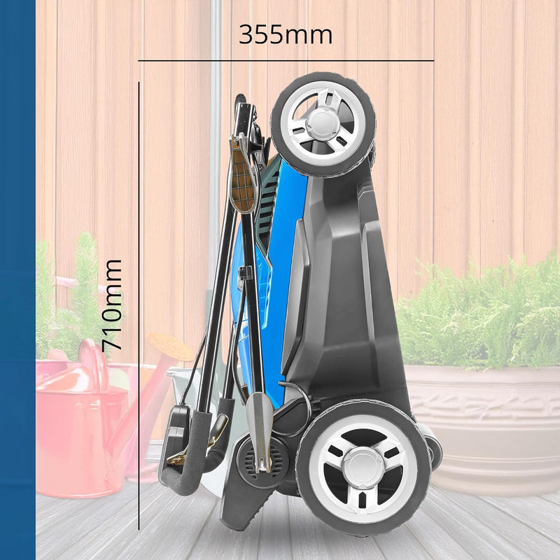 15'' 38CM 1600W Electric Lawnmower with Rear Roller