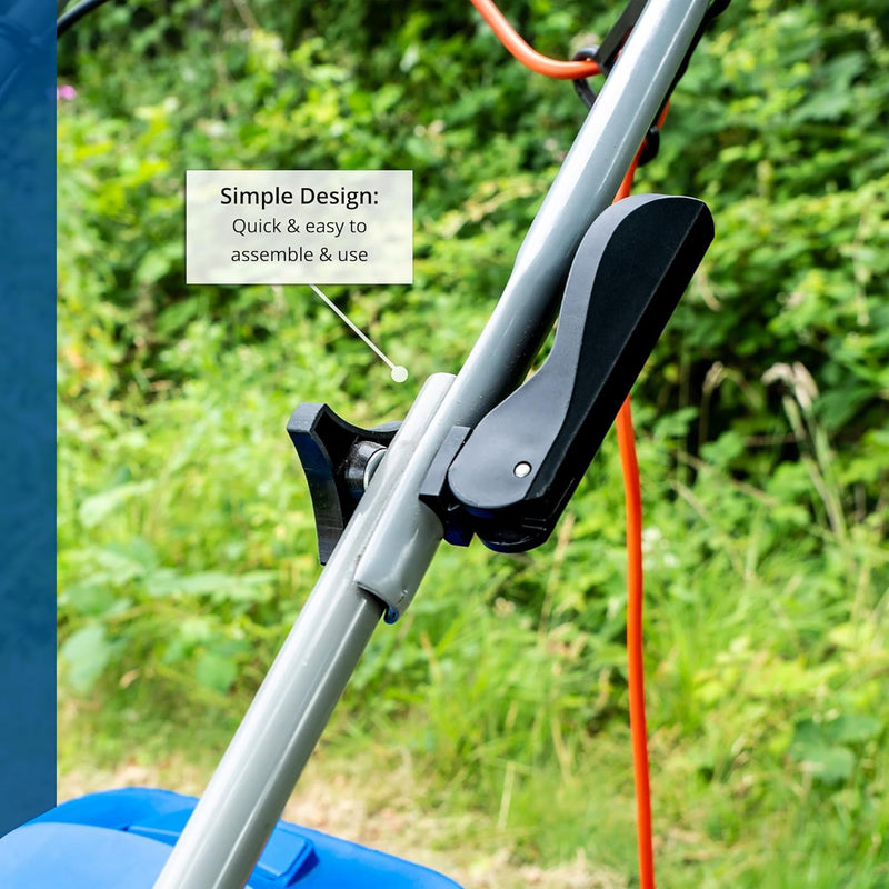 15'' 38CM 1600W Electric Lawnmower with Rear Roller