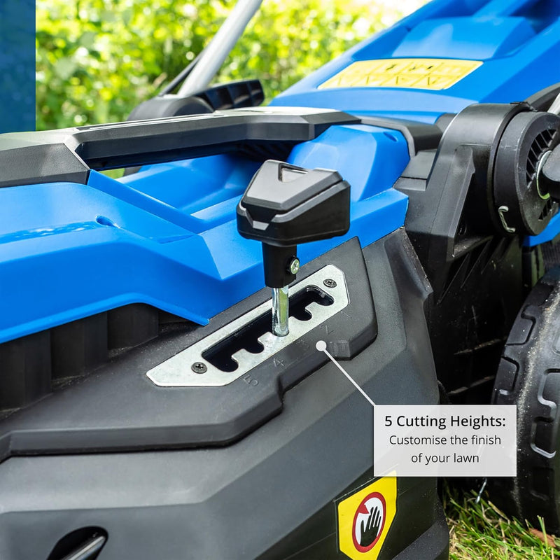 15'' 38CM 1600W Electric Lawnmower with Rear Roller