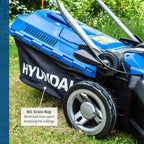 15'' 38CM 1600W Electric Lawnmower with Rear Roller