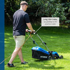 15'' 38CM 1600W Electric Lawnmower with Rear Roller