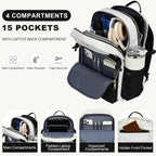 15.6 Inch Laptop Backpack for Women Men Work