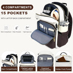15.6 Inch Laptop Backpack for Women Men Work