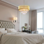 15.7-Inch 3-Tier Crystal Chandelier 5-Light E14