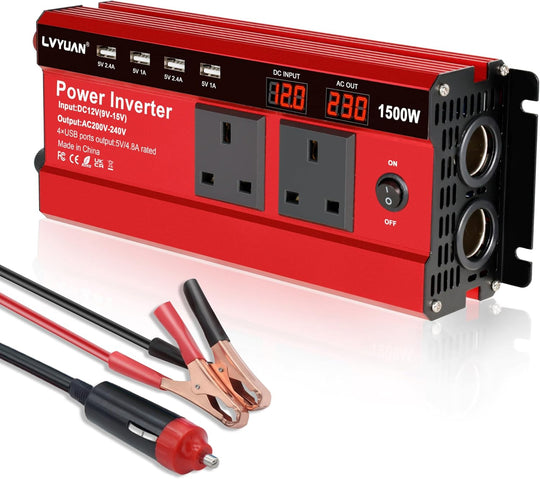 1500W Power Inverter 12V to 240V Ac Car