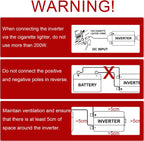 1500W Power Inverter 12V to 240V Ac Car
