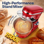 1500W Stand Mixer for Baking 5.7L Kitchen