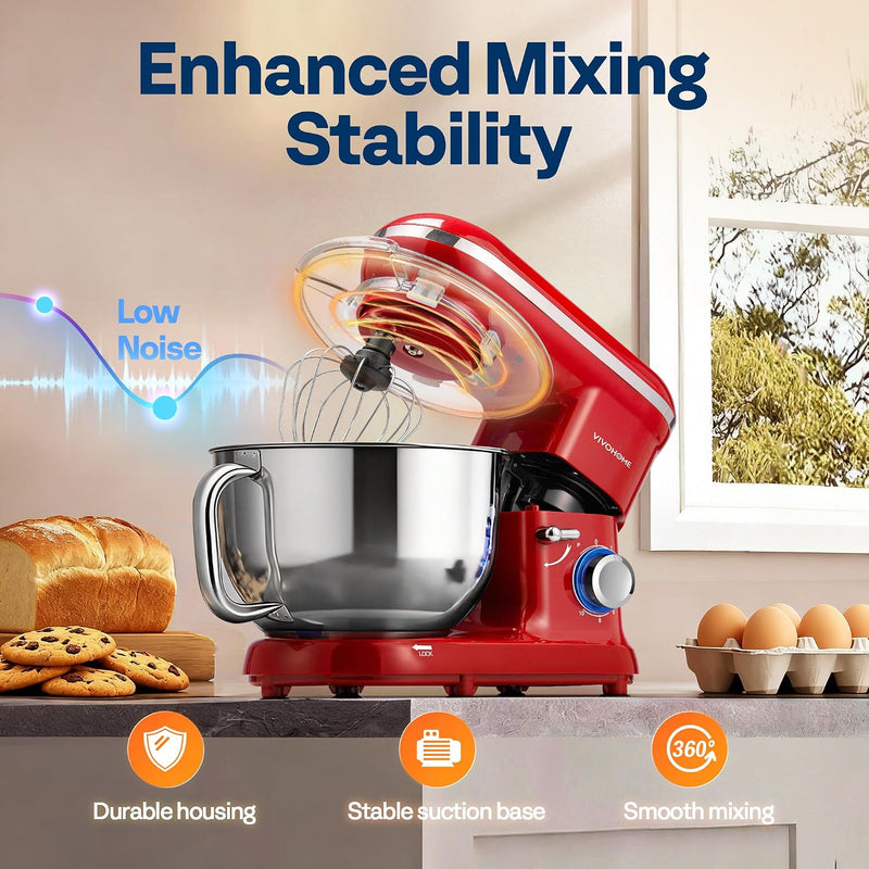 1500W Stand Mixer for Baking 5.7L Kitchen