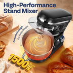 1500W Stand Mixer for Baking 5.7L Kitchen