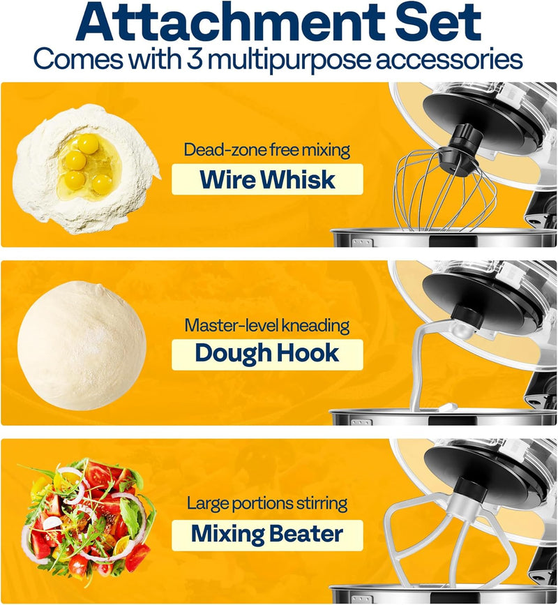 1500W Stand Mixer for Baking 5.7L Kitchen 10