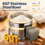 1500W Stand Mixer for Baking 5.7L Tilt-Head Kitchen