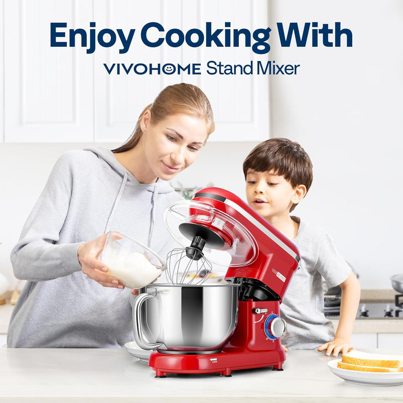 1500W Stand Mixer for Baking 5.7L Kitchen 10