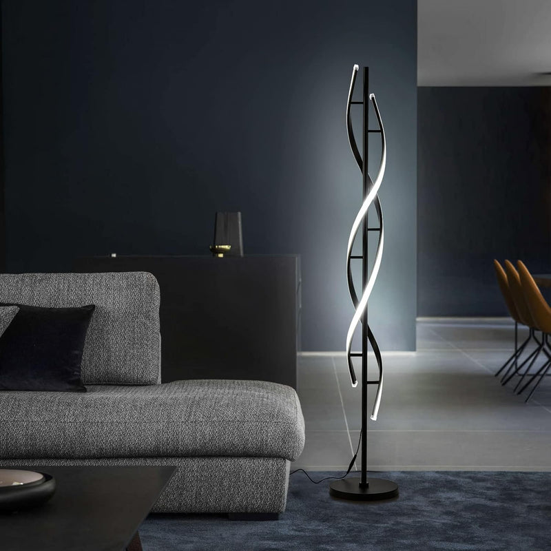 150CM Spiral LED Floor Lamp for Bedroom Modern