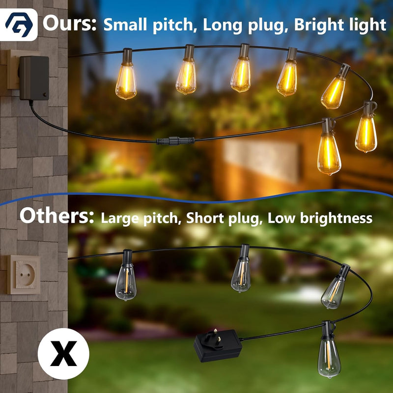 Garden Lights Mains Powered 150FT 45m