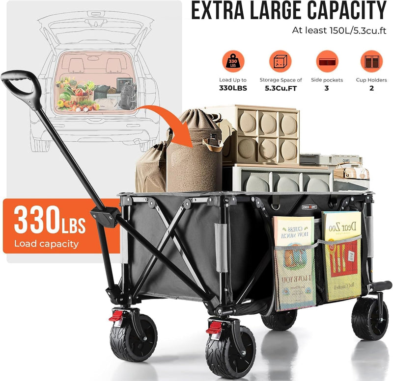 150KG Festival Camping Trolley on Wheels