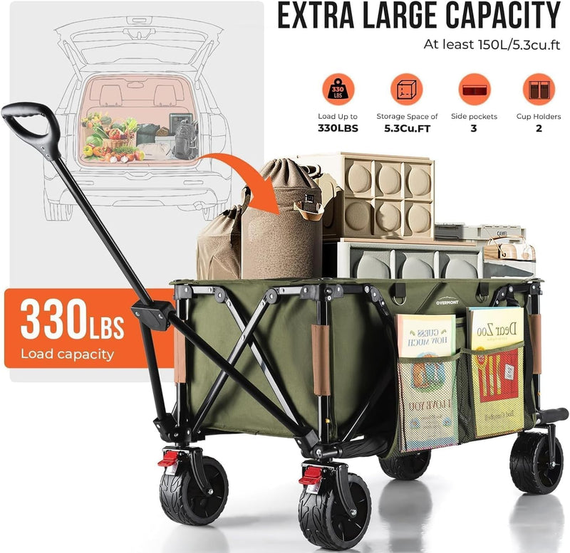 150KG Festival Camping Trolley on Wheels
