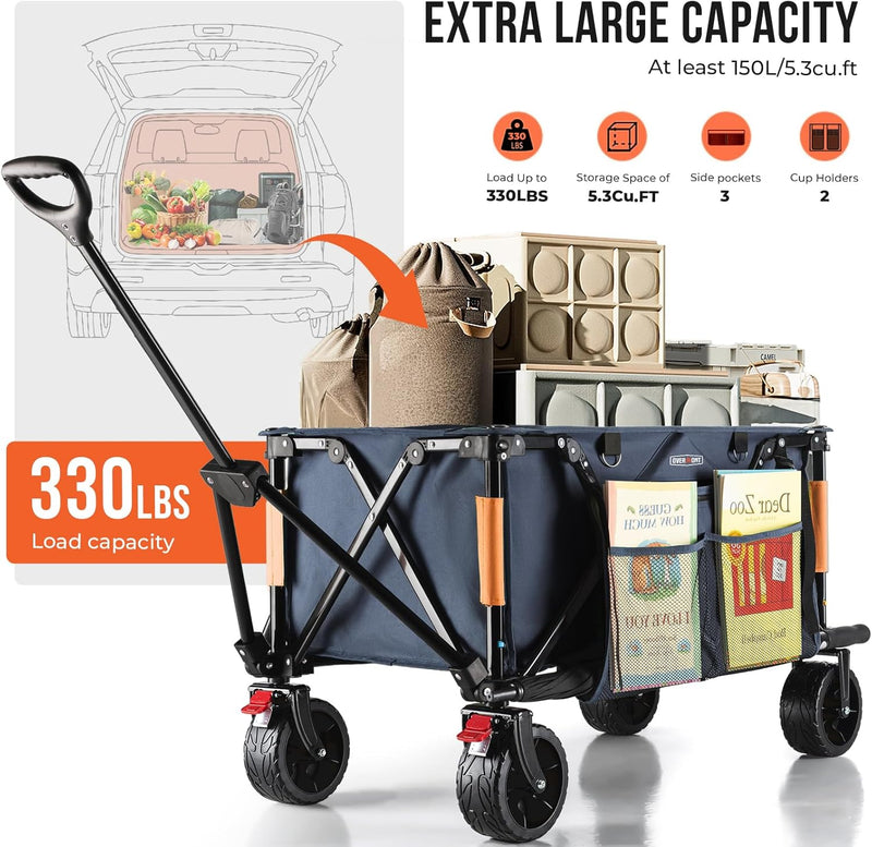 150KG Festival Camping Trolley on Wheels