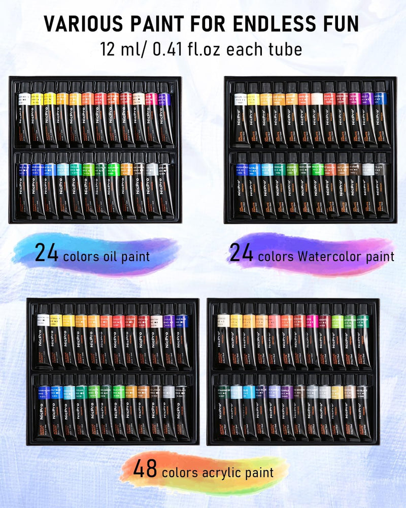 158pcs Deluxe Large Painting Kit with Metal