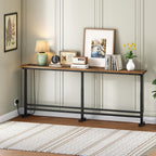 15CM Slim Console Table Height-Adjustable Behind Sofa