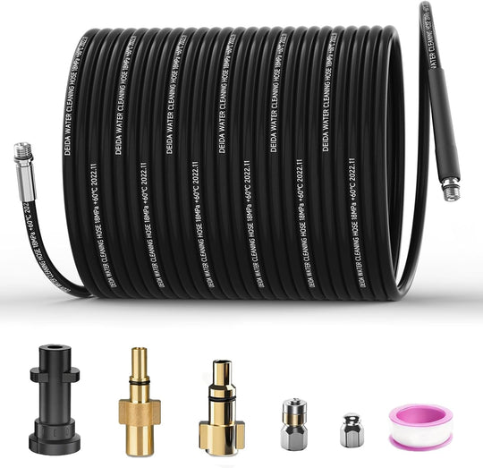 15m Pressure Washer Drain Pipe Hose Cleaning Kit