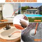 15m Pressure Washer Drain Pipe Hose Cleaning Kit