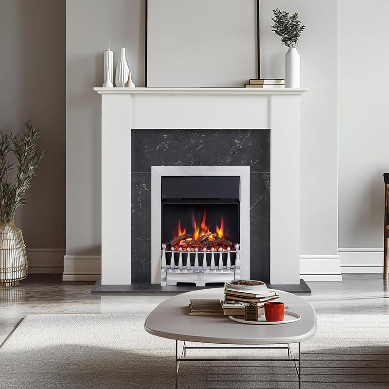 16" Freestanding Electric Fireplace Insert Blenheim Fret Verona