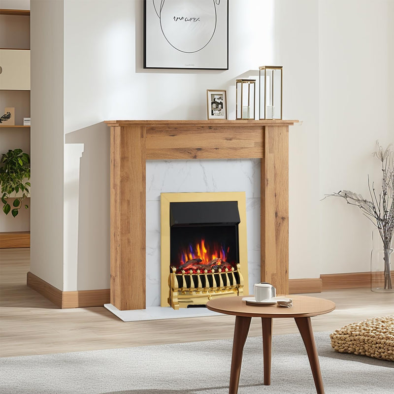 16" Freestanding Electric Fireplace Insert Blenheim Fret Verona