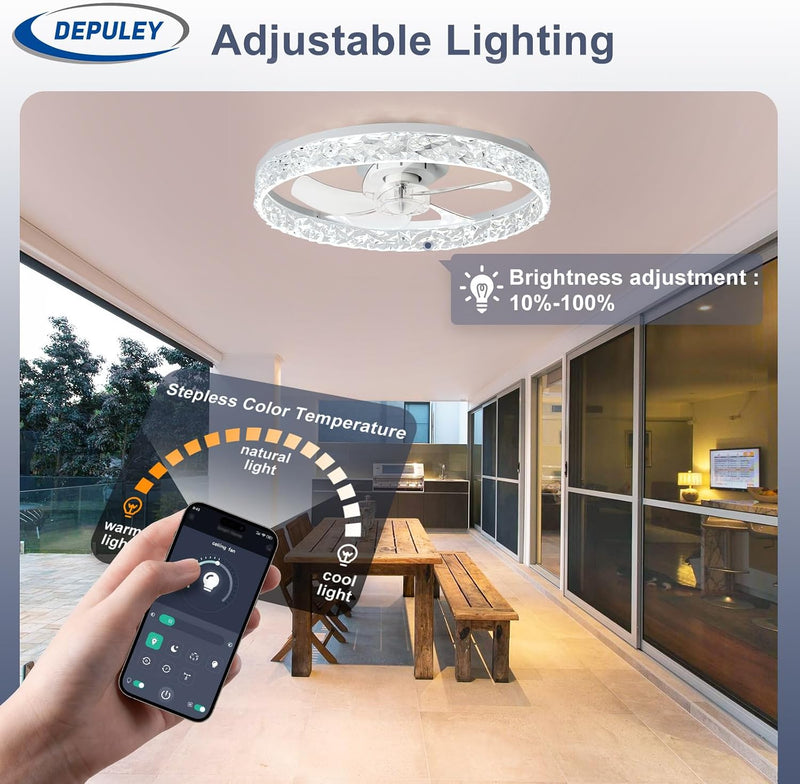 16-Inch Ceiling Fans with Lights: LED Fan Remote