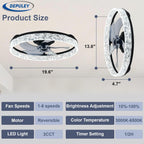 16-Inch Ceiling Fans with Lights: LED Fan Remote