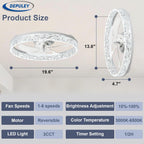 16-Inch Ceiling Fans with Lights: LED Fan Remote