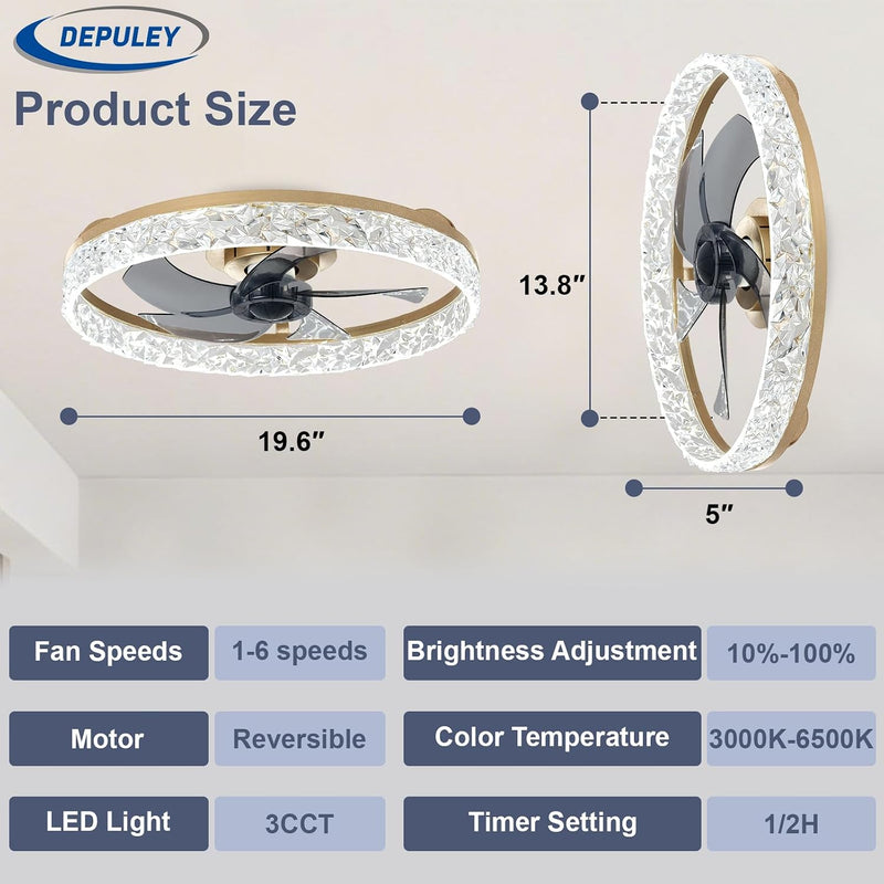 16-Inch Ceiling Fans with Lights: LED Fan Remote