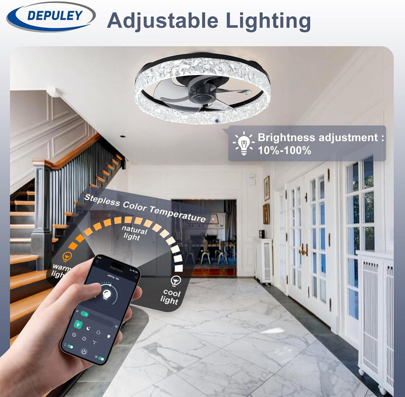16-Inch Ceiling Fans with Lights: LED Fan Remote