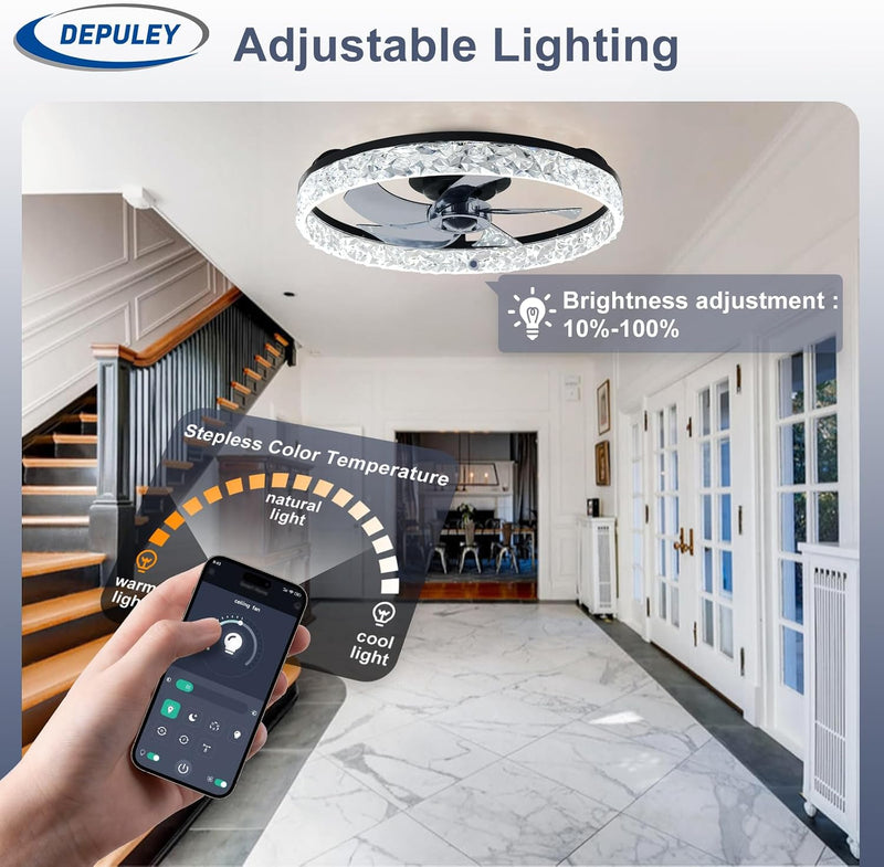 16-Inch Ceiling Fans with Lights: LED Fan Remote