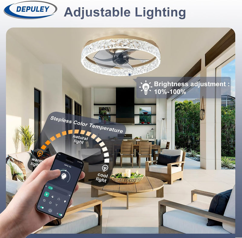 16-Inch Ceiling Fans with Lights: LED Fan Remote