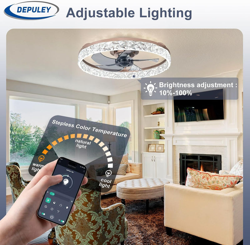16-Inch Ceiling Fans with Lights: LED Fan Remote