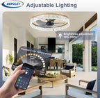 16-Inch Ceiling Fans with Lights: LED Fan Remote