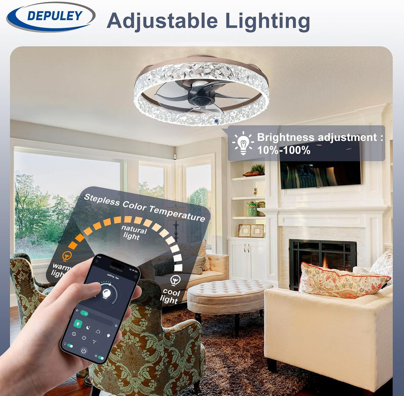 16-Inch Ceiling Fans with Lights: LED Fan Remote