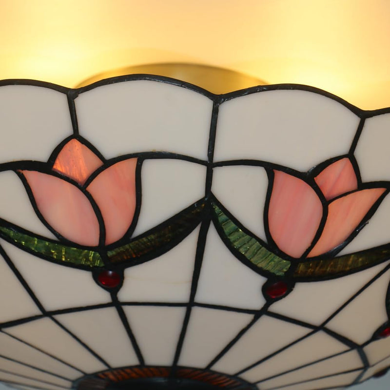16 Inch Tiffany Style Ceiling Light Flush Mount
