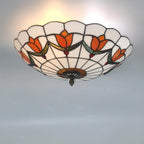 16 Inch Tiffany Style Ceiling Light Flush Mount