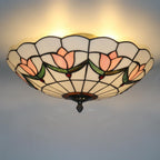 16 Inch Tiffany Style Ceiling Light Flush Mount