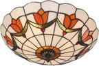 16 Inch Tiffany Style Ceiling Light Flush Mount