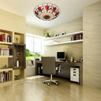 16 Inch Tiffany Style Ceiling Light Flush Mount