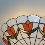 16 Inch Tiffany Style Ceiling Light Flush Mount