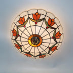 16 Inch Tiffany Style Ceiling Light Flush Mount