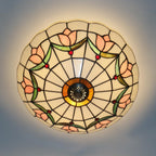 16 Inch Tiffany Style Ceiling Light Flush Mount