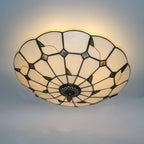 16 Inch Tiffany Style Stained Glass Ceiling Light