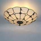 16 Inch Tiffany Style Stained Glass Ceiling Light